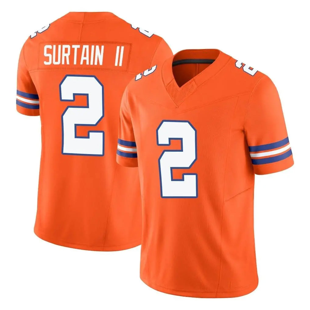 Pouc D.Broncos #2 Pat Surtain II Player Orange Limited Alternate Vapor F.U.S.E. Throwback Game Stitched Jerseys