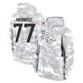 Pouc D.Broncos #77 Quinn Meinerz Player Arctic Camo Salute to Service Hoodies Limited Game Stitched Jerseys