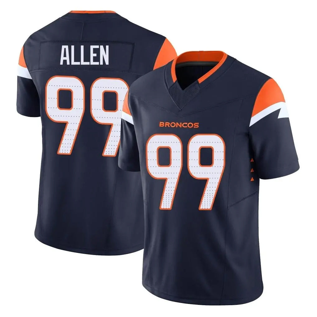Pouc D.Broncos #99 Zach Allen Player Navy Limited Vapor F.U.S.E. Home Game Stitched Jerseys