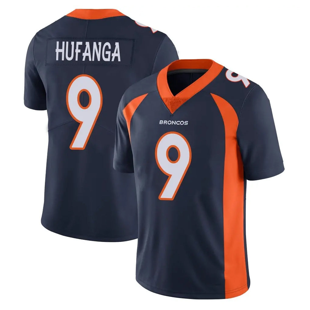 Pouc D.Broncos #9 Talanoa Hufanga Player Navy Vapor Untouchable Limited Game Stitched Jerseys