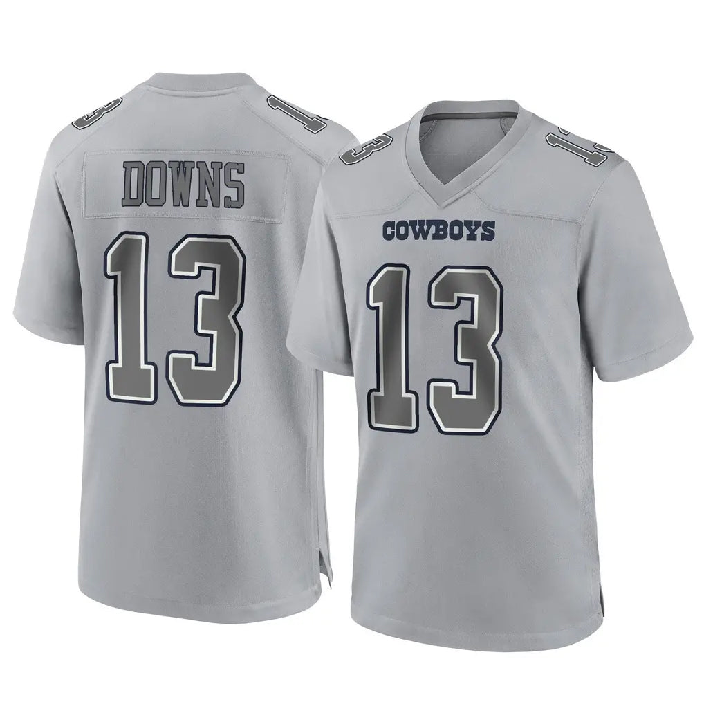 Pouc D.Cowboys #13 Caleb Downs Player Gray Atmosphere Fashion Home Game Stitched Jerseys