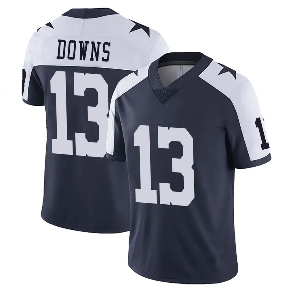 Pouc D.Cowboys #13 Caleb Downs Player Navy-White Limited Alternate Vapor Untouchable Home Game Stitched Jerseys