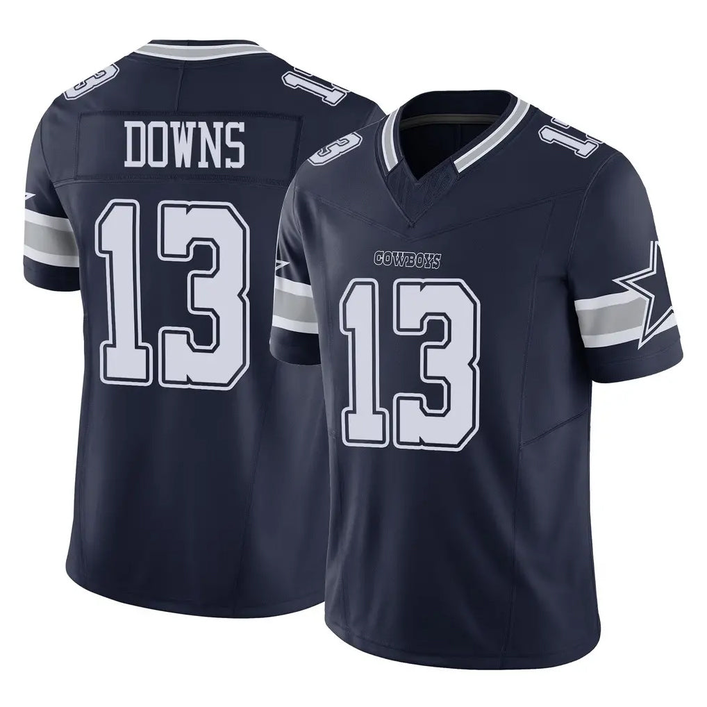 Pouc D.Cowboys #13 Caleb Downs Player Navy Limited Vapor F.U.S.E. Home Game Stitched Jerseys