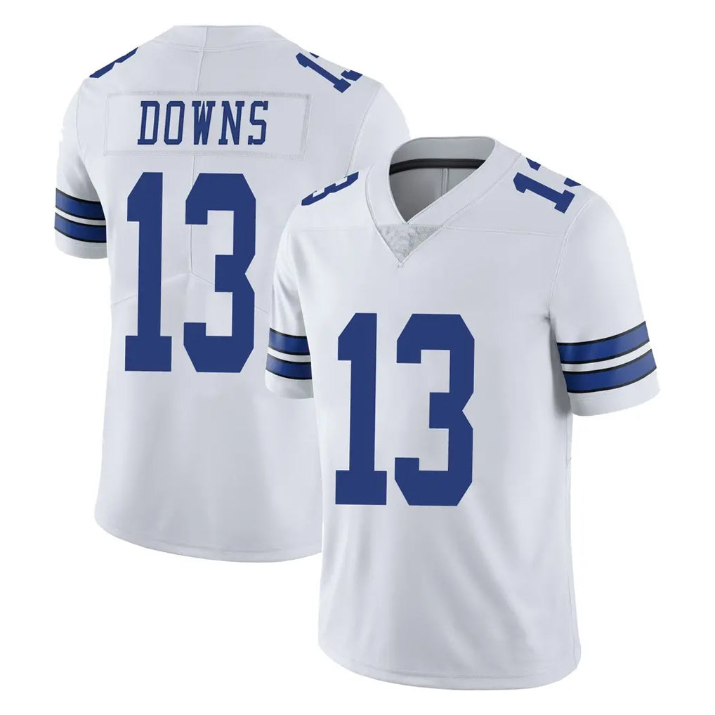 Pouc D.Cowboys #13 Caleb Downs Player White Vapor Untouchable Limited Home Game Stitched Jerseys