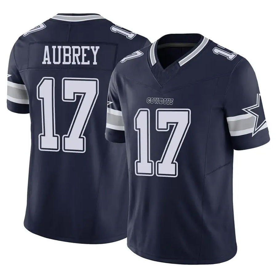 Pouc D.Cowboys #17 Brandon Aubrey Player Navy Vapor F.U.S.E. Limited Stitched Jerseys