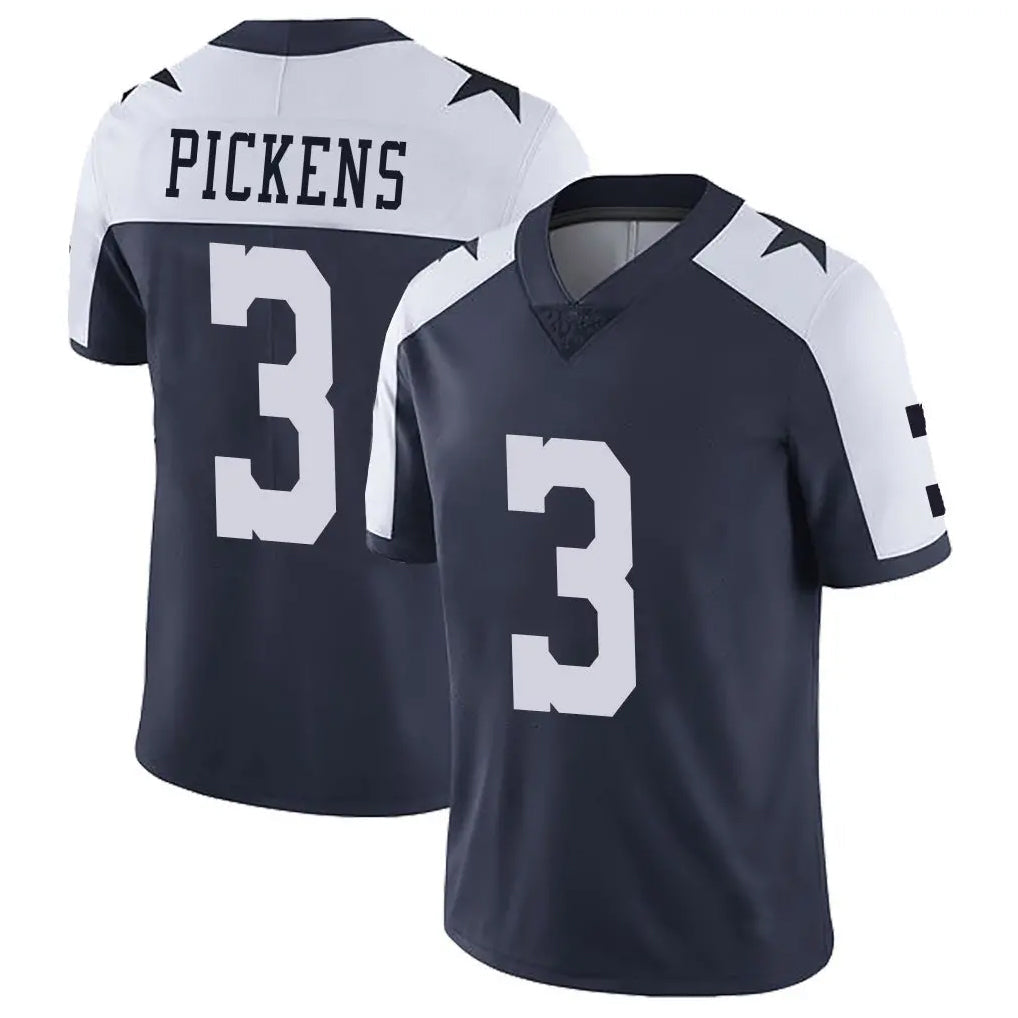 Pouc D.Cowboys #3 George Pickens Player Navy-White Limited Alternate Vapor Untouchable Home Game Stitched Jerseys