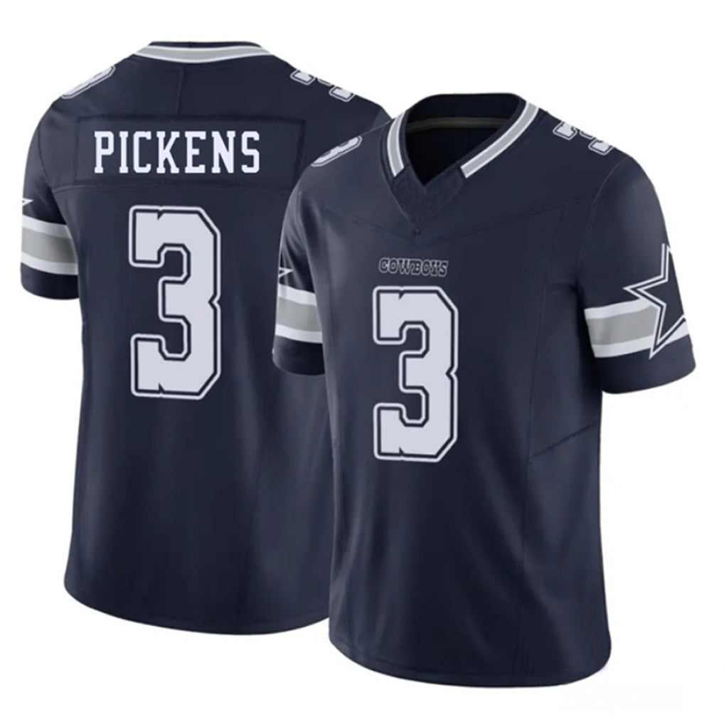 Pouc D.Cowboys #3 George Pickens Player Navy Vapor F.U.S.E. Limited Stitched Jerseys