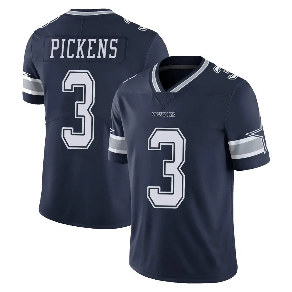 Pouc D.Cowboys #3 George Pickens Player Navy Vapor Untouchable Limited Home Game Stitched Jerseys
