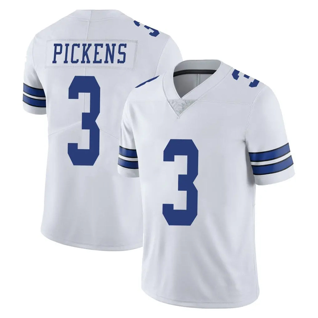 Pouc D.Cowboys #3 George Pickens Player White Vapor Untouchable Limited Home Game Stitched Jerseys