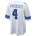 Pouc D.Cowboys #4 Dak Prescott Player White Home Game Stitched Jerseys