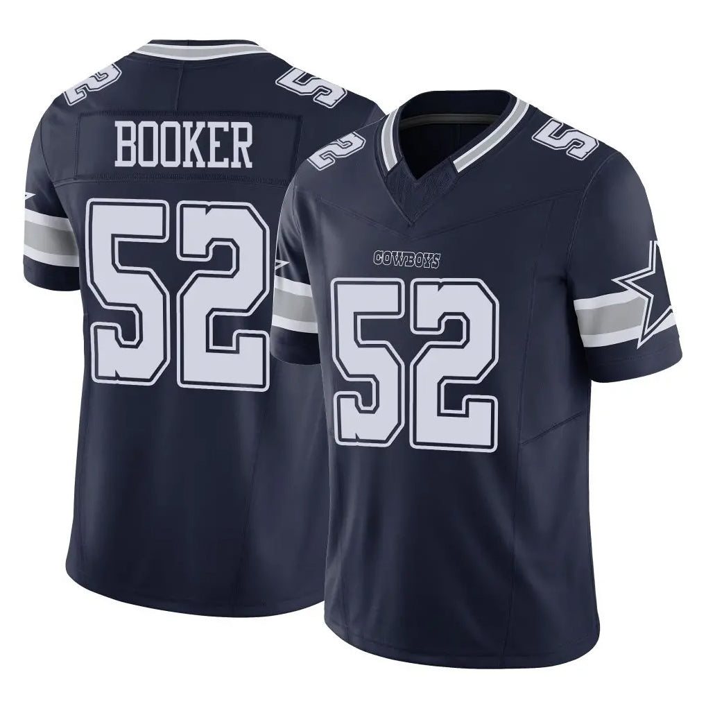 Pouc D.Cowboys #52 Tyler Booker Player Navy Limited Vapor F.U.S.E. Home Game Stitched Jerseys