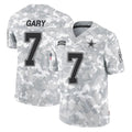 Pouc D.Cowboys #7 Rashan Gary Player Arctic Camo Salute to Service Limited Home Game Stitched Jerseys