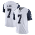 Pouc D.Cowboys #7 Rashan Gary Player White-Navy Limited Color Rush Vapor Untouchable Home Game Stitched Jerseys