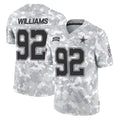 Pouc D.Cowboys #92 Quinnen Williams Player Arctic Camo Salute to Service Limited Home Game Stitched Jerseys