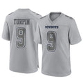 Pouc D.Cowboys #9 KaVontae Turpin Player Gray Atmosphere Fashion Home Game Stitched Jerseys