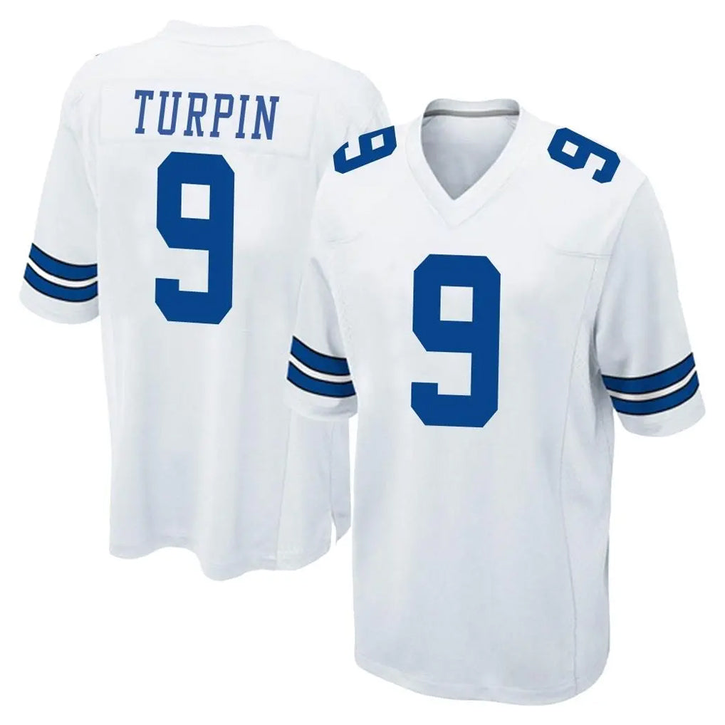 Pouc D.Cowboys #9 KaVontae Turpin Player White Home Game Stitched Jerseys