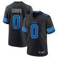 Pouc D.Lions #0 Jahmyr Gibbs Player Black Replica Game Stitched Jerseys