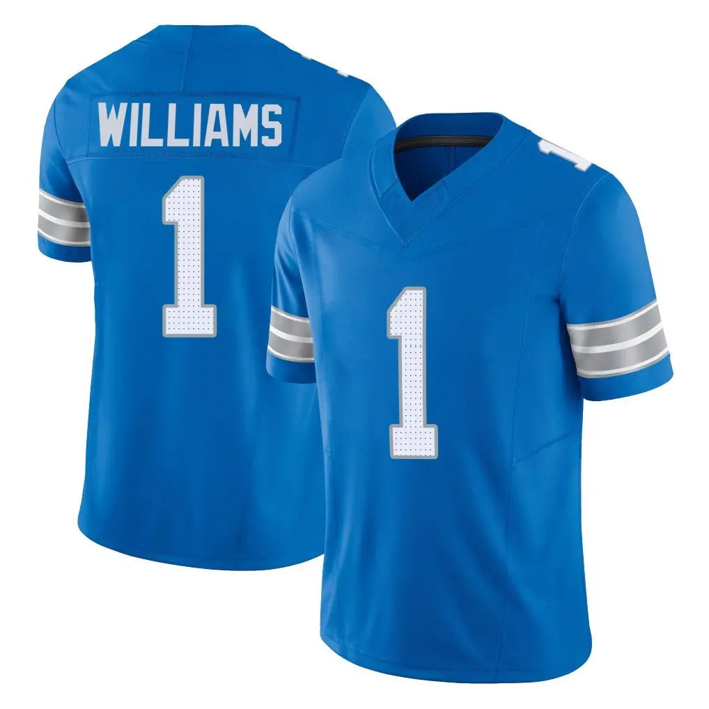 Pouc D.Lions #1 Jameson Williams Player Blue Limited Vapor F.U.S.E. Alternate Home Game Stitched Jerseys