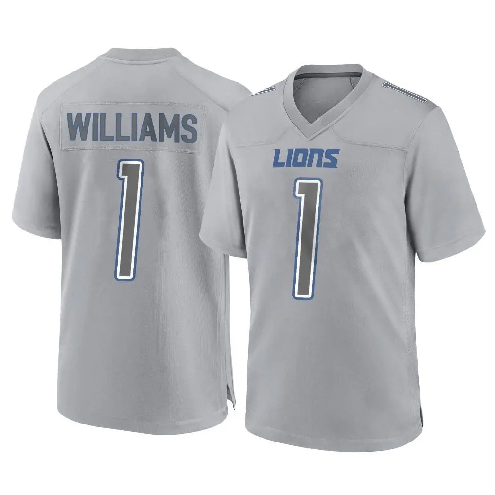 Pouc D.Lions #1 Jameson Williams Player Gray Atmosphere Fashion Home Game Stitched Jerseys