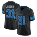 Pouc D.Lions #31 Kerby Joseph Player Black Alternate Vapor F.U.S.E. Limited Home Game Stitched Jerseys