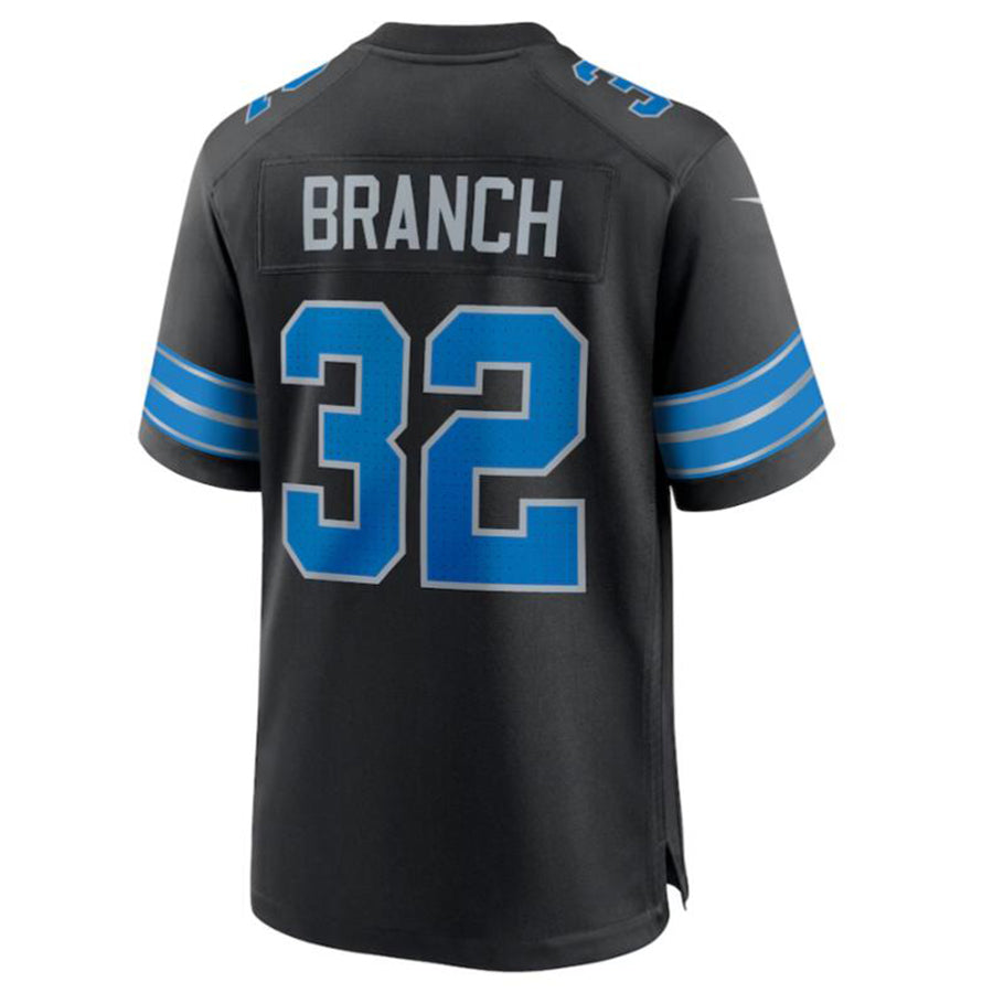 Pouc D.Lions #32 Brian Branch Black 2nd Alternate Game Jersey American Stitched Jerseys