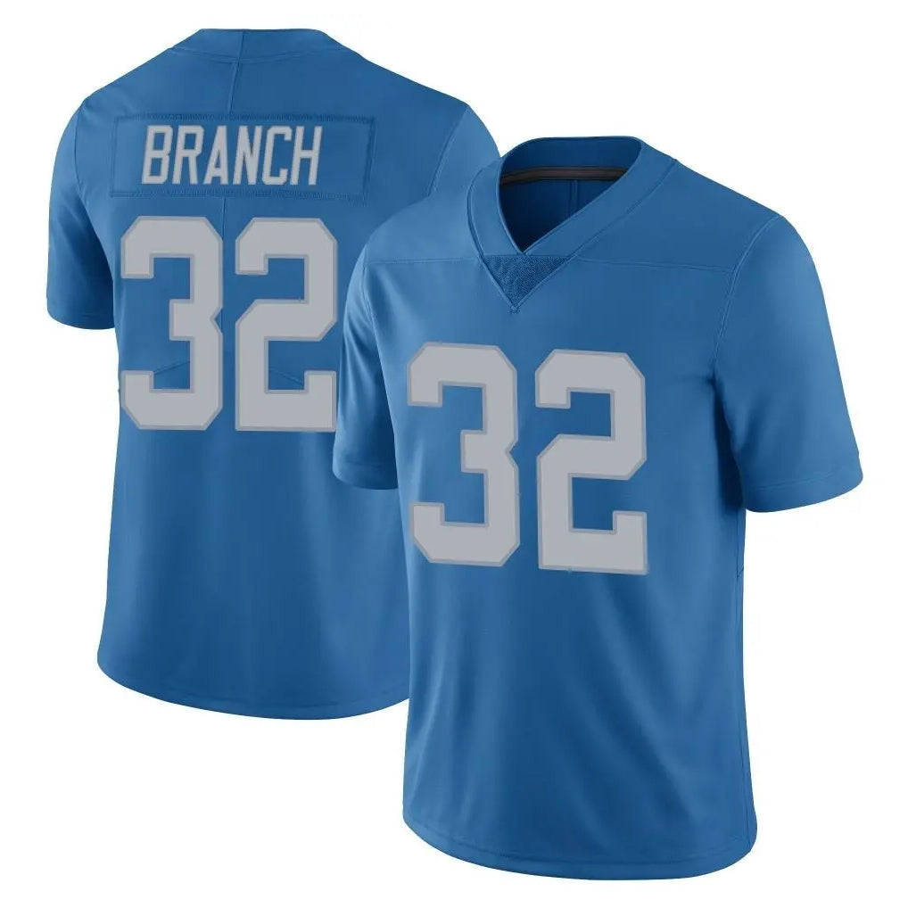 Pouc D.Lions #32 Brian Branch Player Blue Limited Throwback Vapor Untouchable Stitched Jerseys