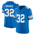 Pouc D.Lions #32 Brian Branch Player Blue Limited Vapor F.U.S.E. Alternate Home Game Stitched Jerseys