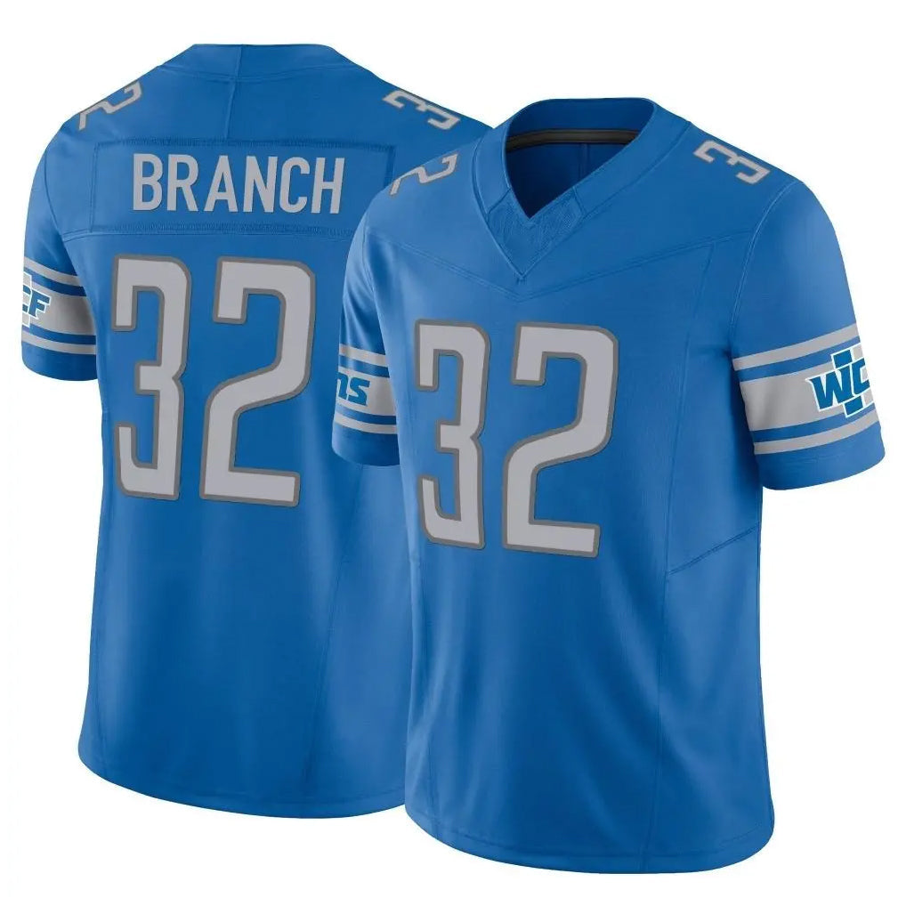 Pouc D.Lions #32 Brian Branch Player Blue Vapor F.U.S.E. Limited Home Game Stitched Jerseys