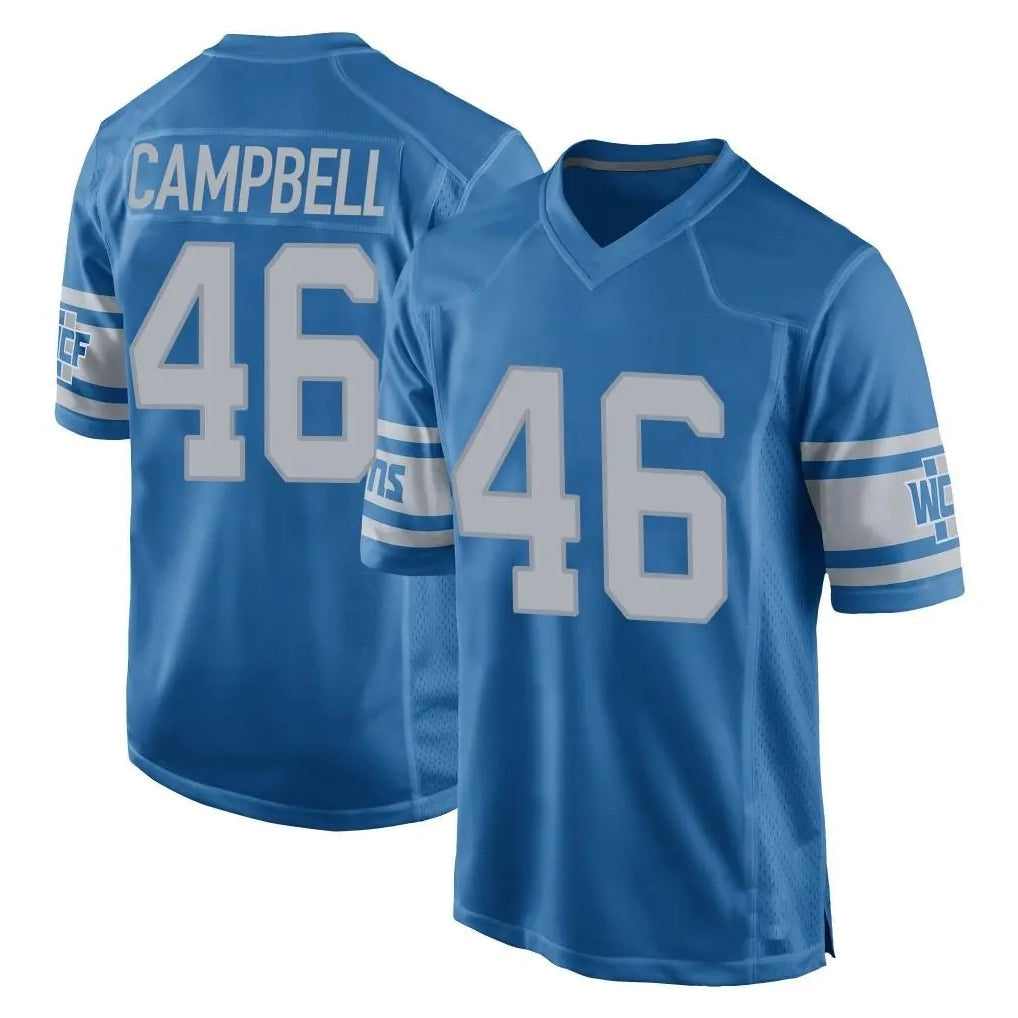Pouc D.Lions #46 Jack Campbell Player Blue Vapor Untouchable Throwback Game Stitched Jerseys