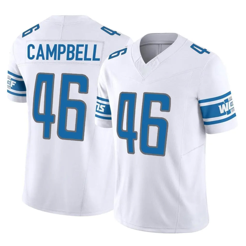 Pouc D.Lions #46 Jack Campbell Player White Vapor F.U.S.E. Limited Home Game Stitched Jerseys