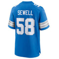 Pouc D.Lions #58 Penei Sewell Blue Game Jersey American Stitched Jerseys