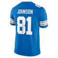 Pouc D.Lions #81 Calvin Johnson Blue Vapor F.U.S.E. Stitched Retired Limited Stitched Jerseys