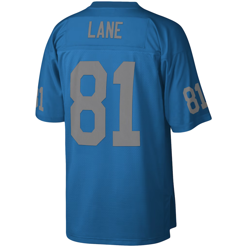 Pouc D.Lions #81 Richard Lane Mitchell & Ness Blue Legacy Replica Jersey Stitched Puhic