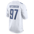 Pouc D.Lions #97 Aidan Hutchinson Player White Limited Fashion Stitched Jerseys