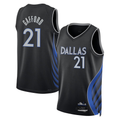 Pouc D.Mavericks #21 Daniel Gafford Black 2025-2026 City Edition Swingman Stitched Jerseys