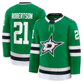 Pouc D.Stars #21 Jason Robertson Kelly Green Home Premium Jerseys