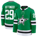 Pouc D.Stars #29 Jake Oettinger Kelly Green Home Premium Jerseys