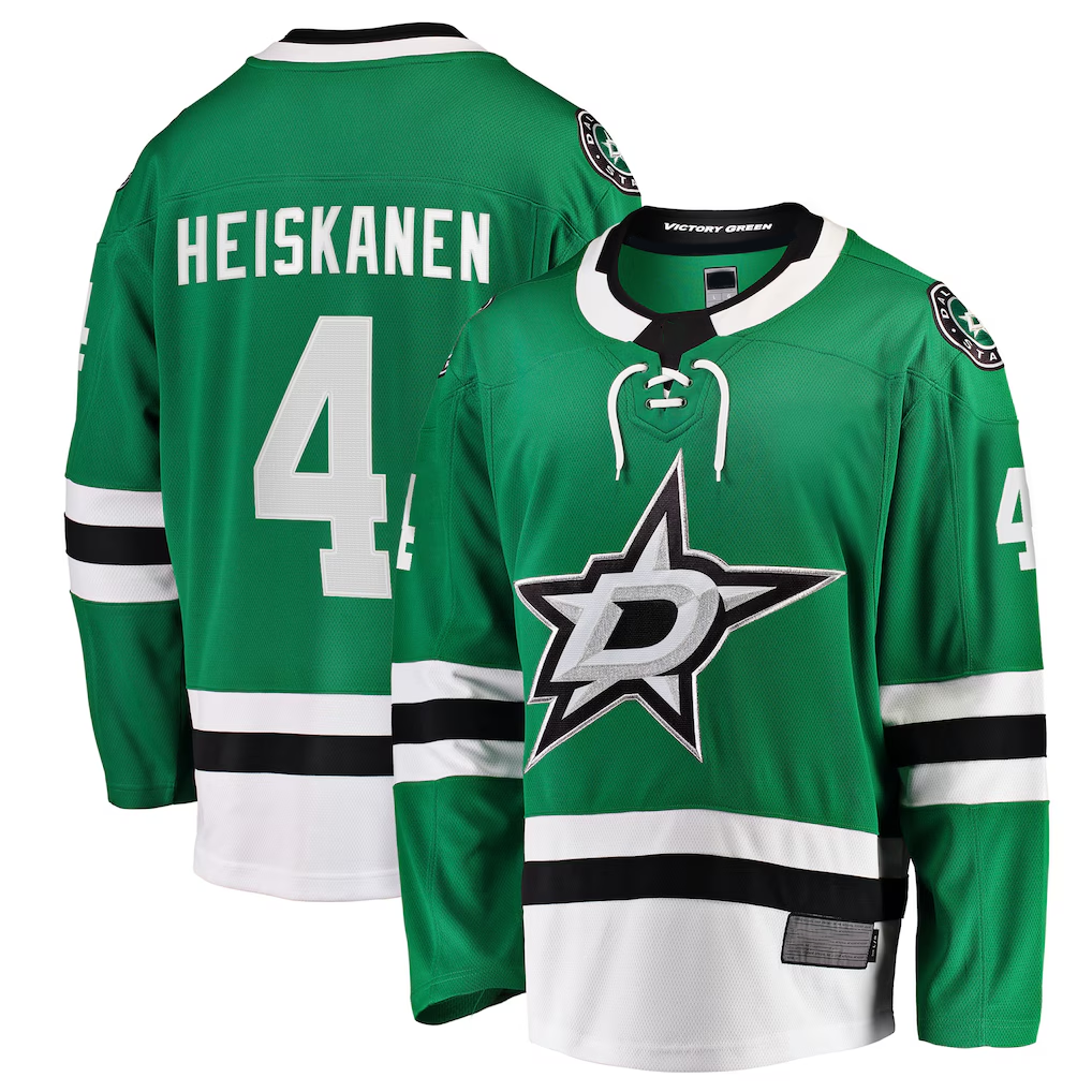 Pouc D.Stars #4 Miro Heiskanen Kelly Green Team Color Breakaway Player Jerseys