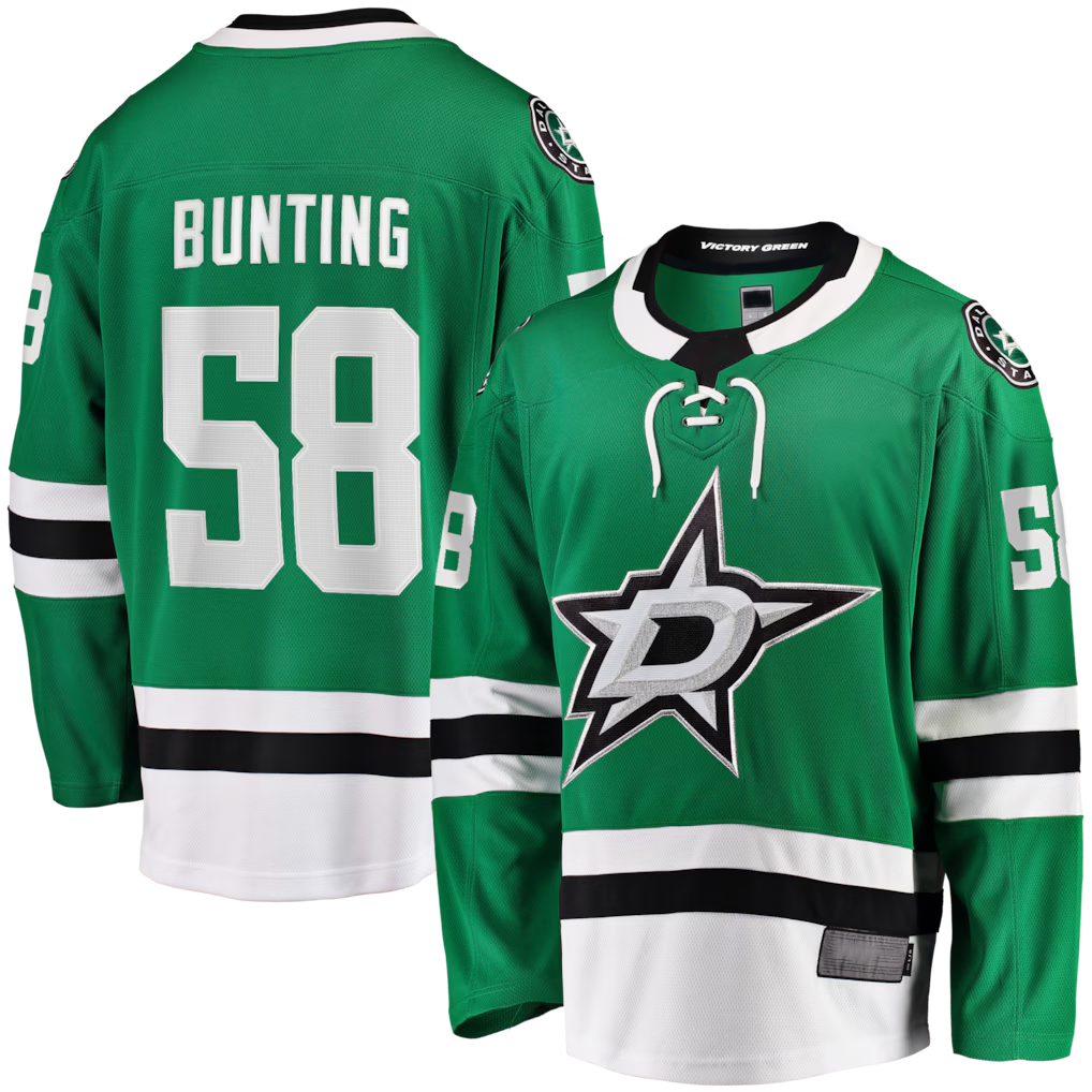 Pouc D.Stars #58 Michael Bunting Kelly Green Home Breakaway Jerseys