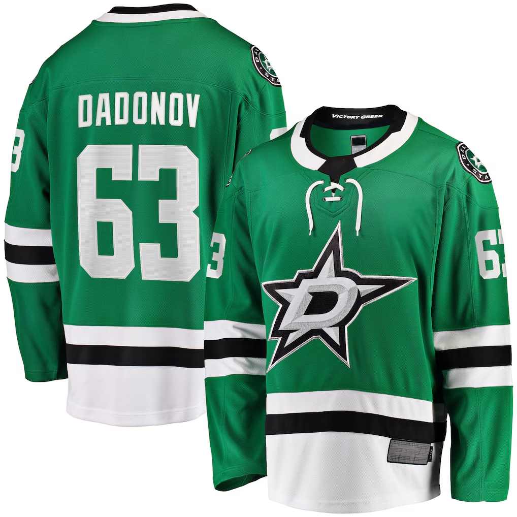 Pouc D.Stars #63 Evgenii Dadonov Green Home Breakaway Jerseys