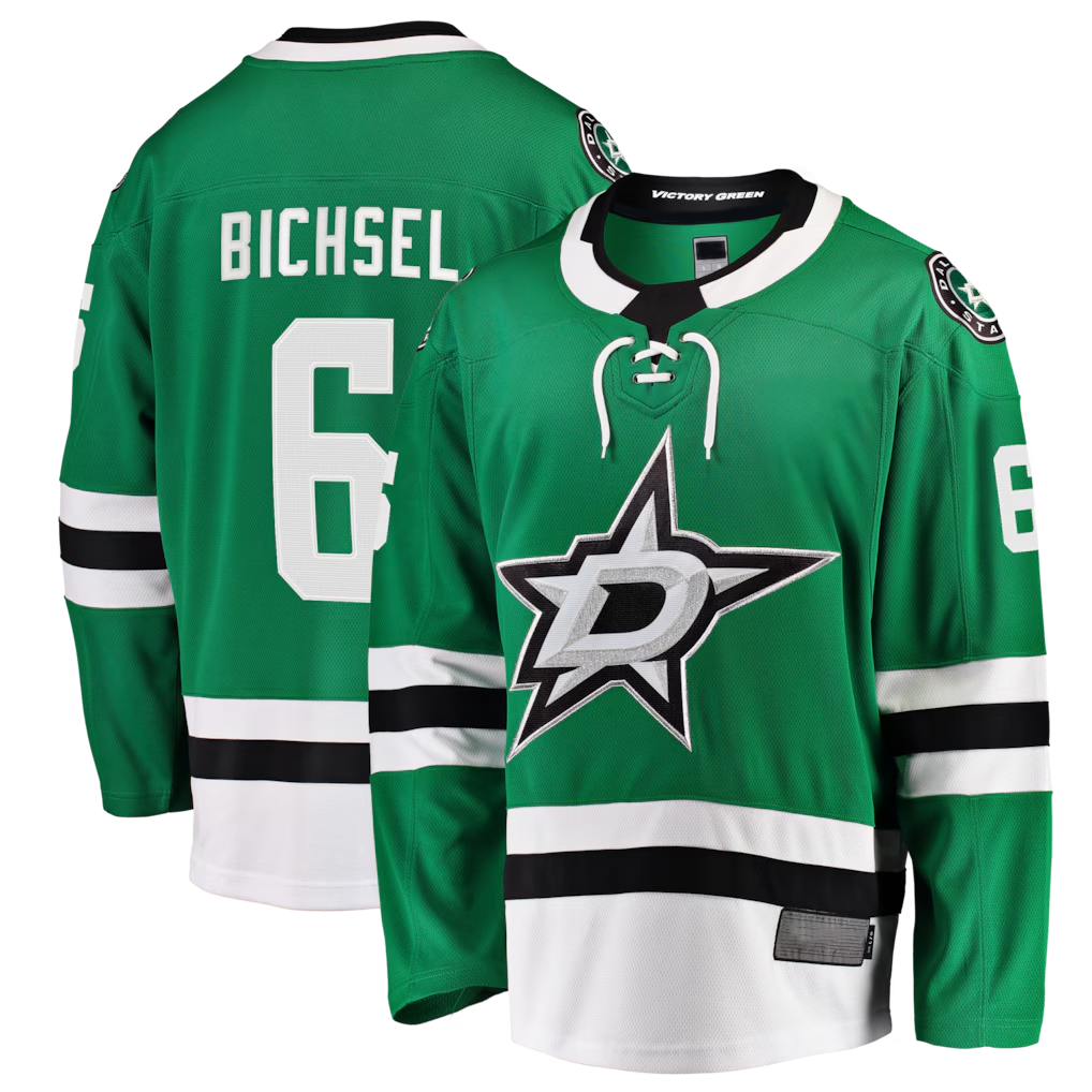 Pouc D.Stars #6 Lian Bichsel Kelly Green Home Breakaway Jerseys