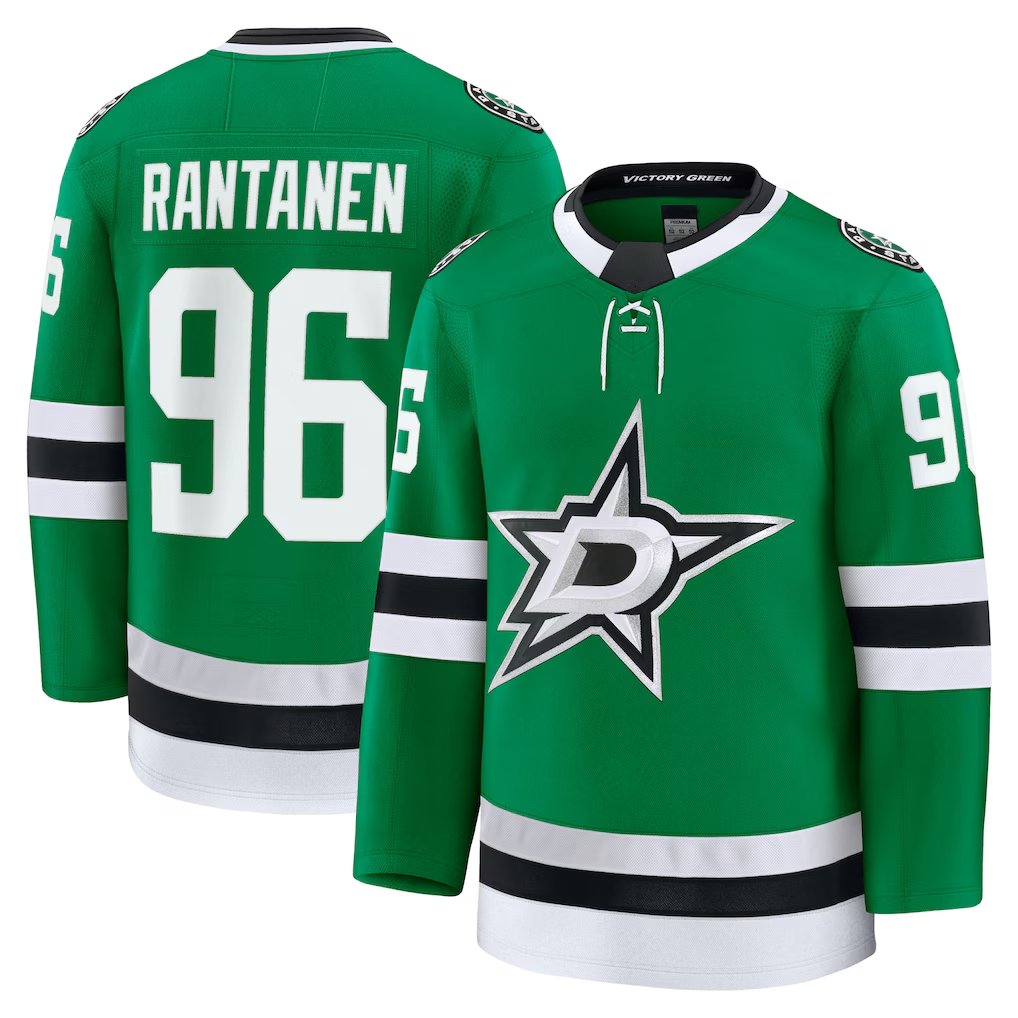 Pouc D.Stars #96 Mikko Rantanen Kelly Green Home Premium Jerseys