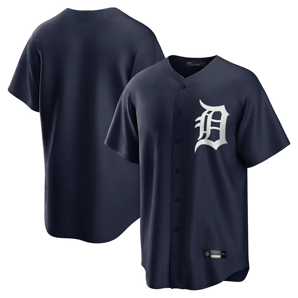 Pouc D.Tigers Navy Game Home Blank Player Stitched Jerseys