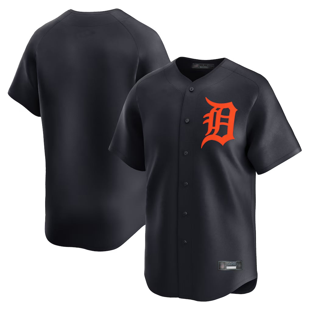 Pouc D.Tigers Navy Home Limited Blank Player Stitched Jerseys