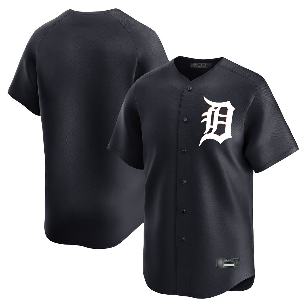 Pouc D.Tigers Navy Limited Home Game Blank Player Stitched Jerseys