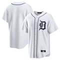 Pouc D.Tigers White Home Game Blank Player Stitched Jerseys