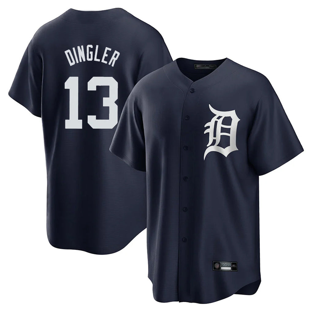 Pouc D.Tigers #13 Dillon Dingler Player Navy Game Home Stitched Jerseys