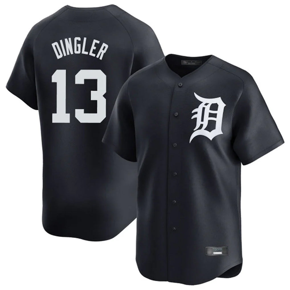 Pouc D.Tigers #13 Dillon Dingler Player Navy Home Limited Game Stitched Jerseys