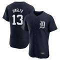 Pouc D.Tigers #13 Dillon Dingler Player Navy Limited Elite Home Stitched Jerseys