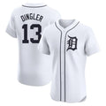 Pouc D.Tigers #13 Dillon Dingler Player White Limited Elite Home Stitched Jerseys